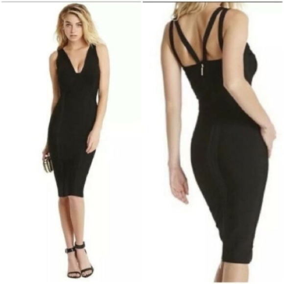Marciano Black Paradise Bandage Dress Size XS - Picture 1 of 10